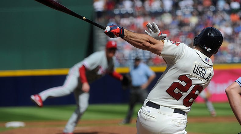 Dan Uggla batting a majors-worst .179 in the regular season.