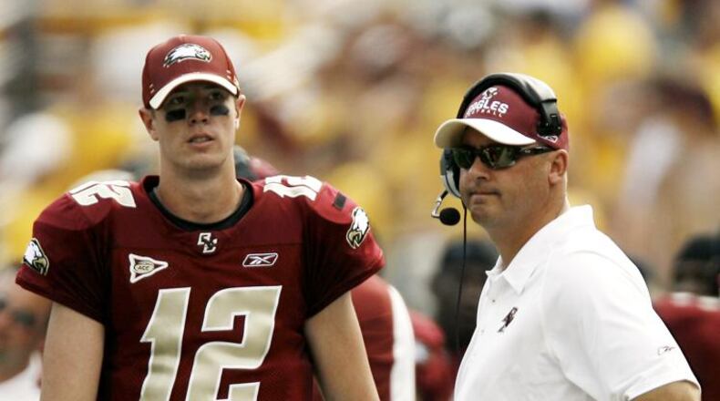 Jeff Jagodzinski was the coach at Boston College during Matt Ryan’s senior season. They reached No. 2 in the rankings.