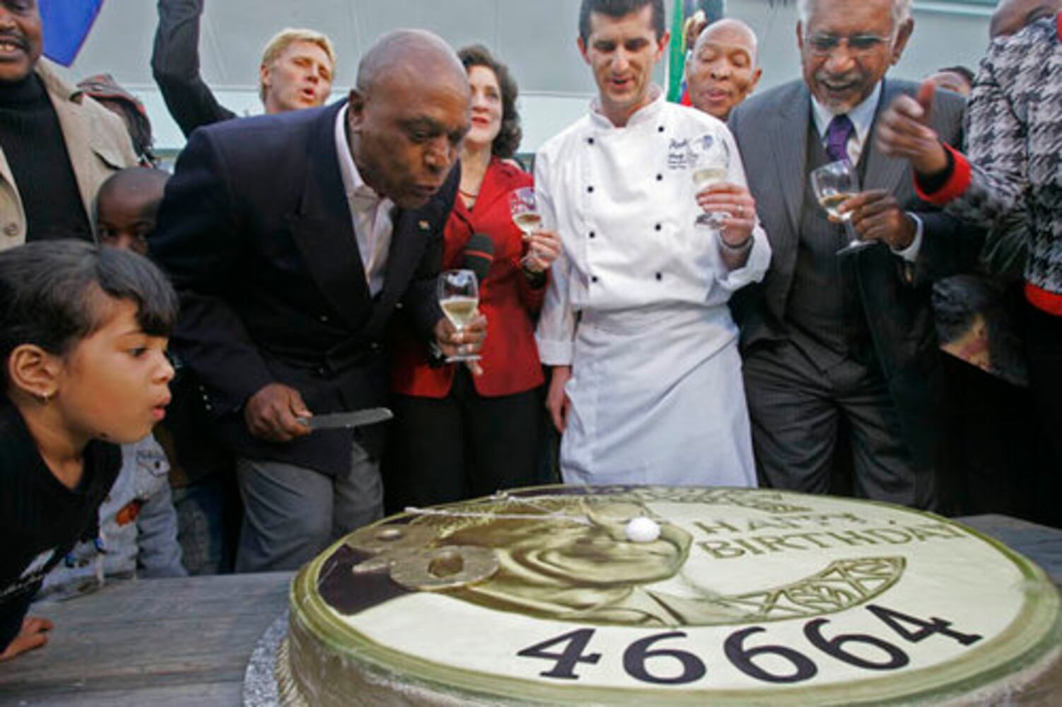 Nelson Mandela celebrates his 90th birthday