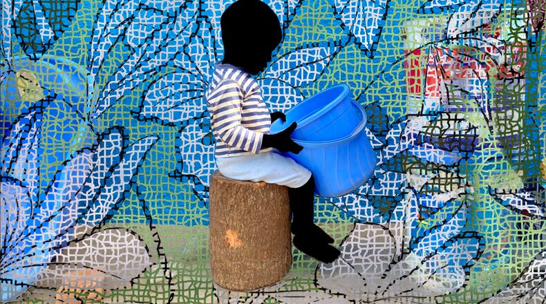 "Sur le trône, Act 1 T51" (2021) by Saïdou Dicko.
Courtesy of Jackson Fine Art