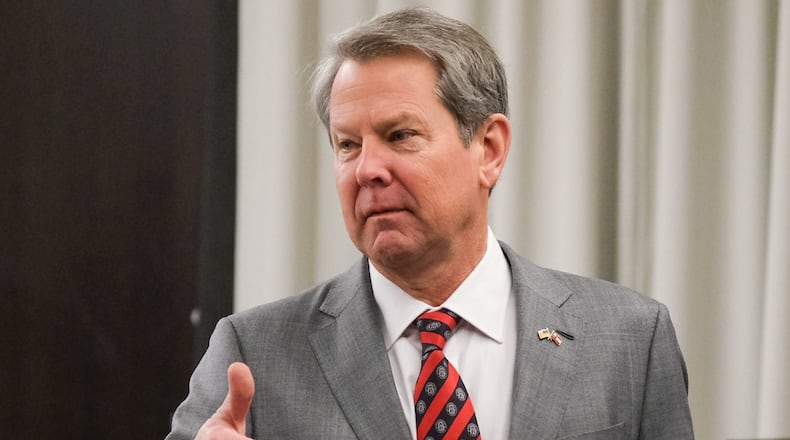 A federal judge has rejected a Democratic challenge to a Georgia law that allows Gov. Brian Kemp and a few other Georgia politicians to raise unlimited campaign cash. ( file photo by Nell Carroll for The Atlanta Journal-Constitution)