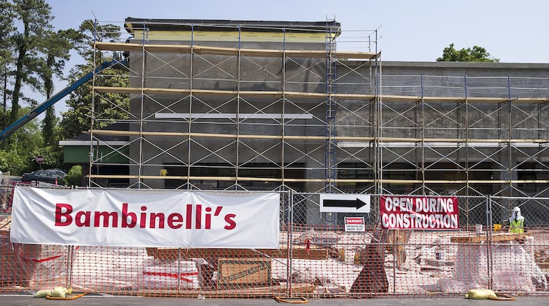 Bambinelli's is still open during the renovations at Sports Authority Village.