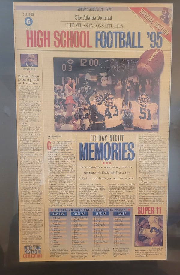 High school football preview in 1995. (AJC)