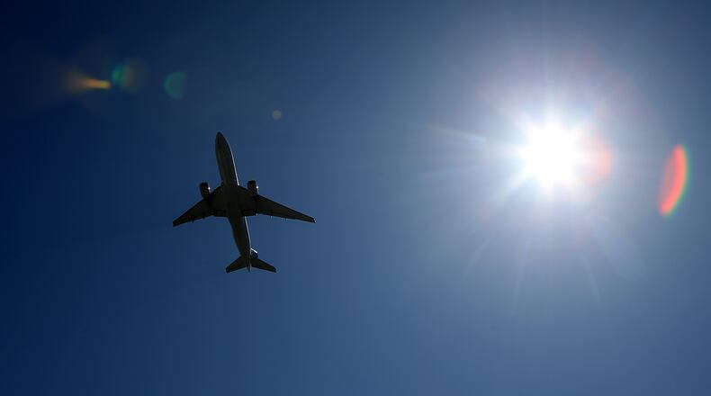 SAN FRANCISCO, CA - AUGUST 24: A plane takes off from San Francisco International Airport on August 24, 2012 in San Francisco, California. (Photo by Justin Sullivan/Getty Images)