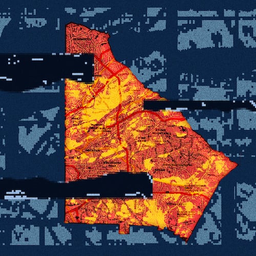 (Photo Illustration: Marcie LaCerte for the AJC | Source: Public Domain Maps, Pexels)