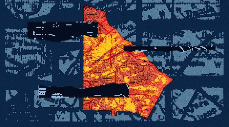(Photo Illustration: Marcie LaCerte for the AJC | Source: Public Domain Maps, Pexels)