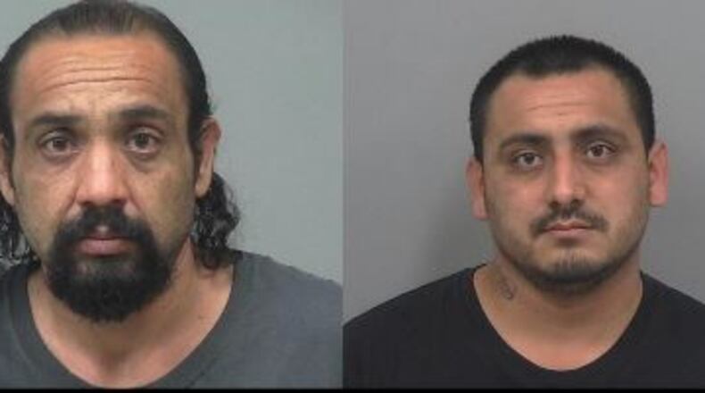 Alex Perez (left), Cresencio Perez, San Juana Barrera