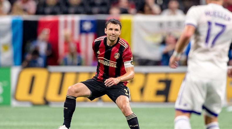 Michael Parkhurst, veteran defender and captain for Atlanta United. Credit: ATLANTA UNITED