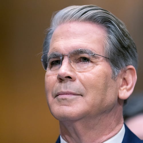 Treasury Secretary Scott Bessent testifies before the Senate Committee on Finance, Wednesday, June 3, 2026 in Washington. (AP Photo/Allison Robbert)