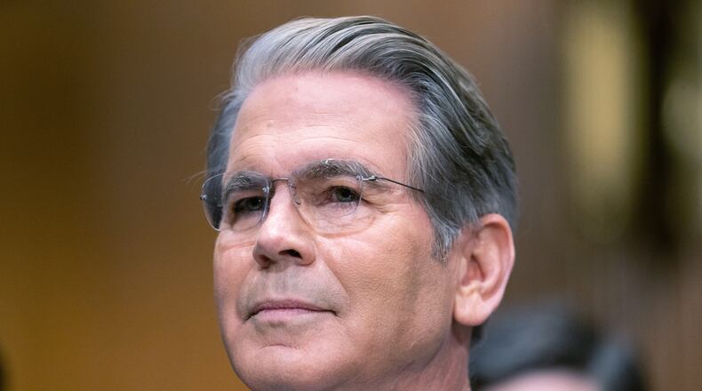 Treasury Secretary Scott Bessent testifies before the Senate Committee on Finance, Wednesday, June 3, 2026 in Washington. (AP Photo/Allison Robbert)