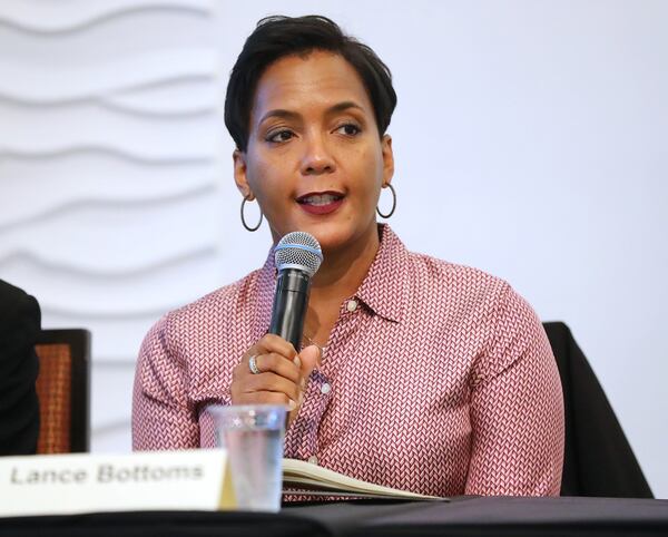 September 19, 2017 Atlanta: Atlanta candidate for mayor Keisha Lance Bottoms participates in a mayoral forum at the Loudermilk Conference Center on Tuesday, September 19, 2017, in Atlanta. Curtis Compton/ccompton@ajc.com