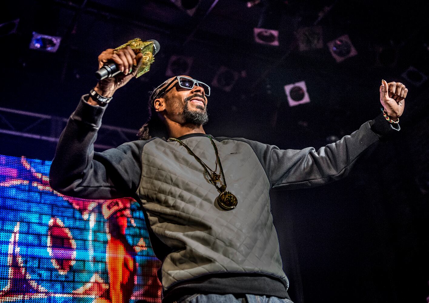 Snoop Dogg performs at a sold out show in Cincinnati