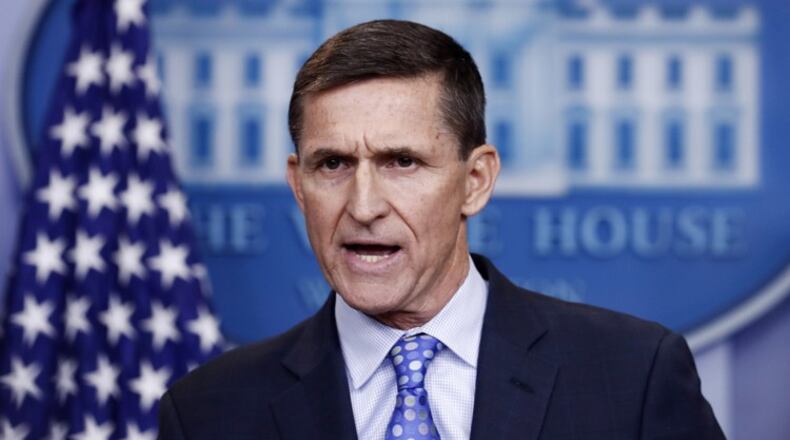 National Security Adviser Michael Flynn speaks during the daily news briefing at the White House, Feb. 1. (AP File Photo / Carolyn Kaster)