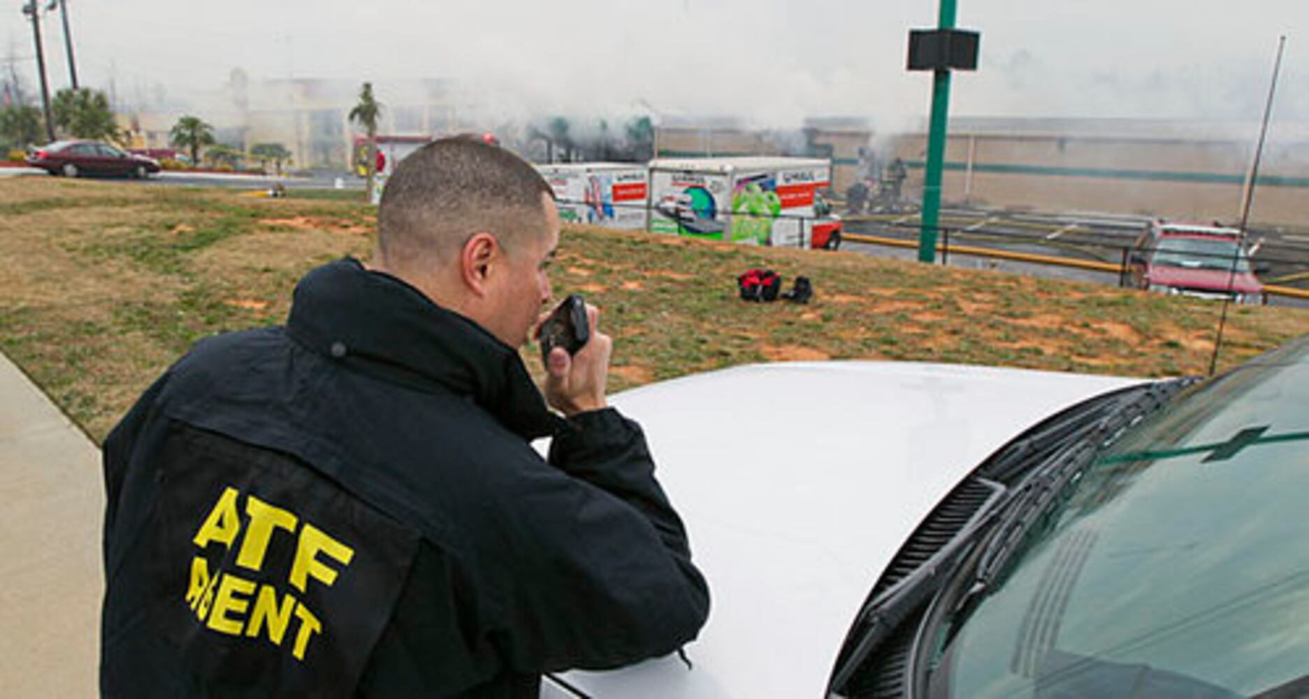 Storage facility burns