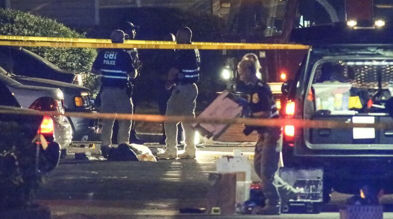 Aug. 3, 2017 DeKalb County : A man shot multiple times early Thursday morning, Aug. 8, 2017 in a gun battle with DeKalb County police officers died. An officer was shot in the hand and is expected to be OK. JOHN SPINK/JSPINK@AJC.COM.