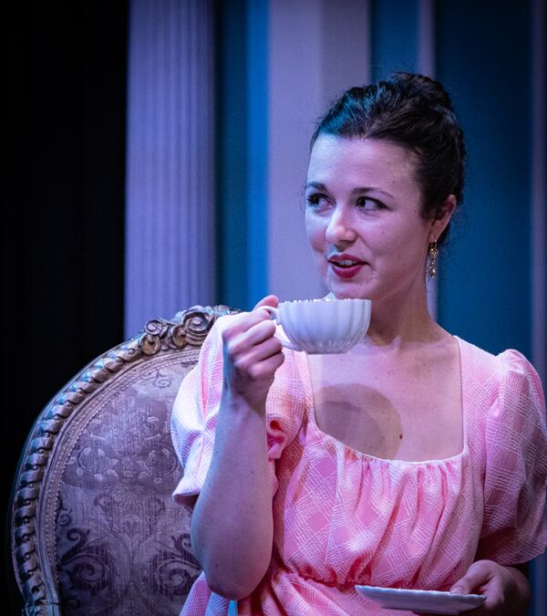 It's a Jane Austen story. That of course means there must be tea time for Emma (Claire F. Martin). (Courtesy of Jeff Watkins)