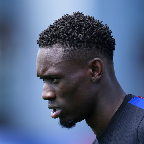 United States' Folarin Balogun (20) attends a training session ahead of their World Cup round of 16 soccer match against Belgium in Seattle, Sunday, July 5, 2026. (AP Photo/Manu Fernandez)
