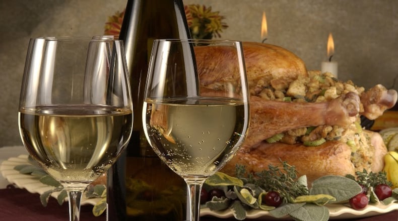 Pick wine to go with the Thanksgiving turkey. (TB) NC KD 2002 (Horiz) (mvw)