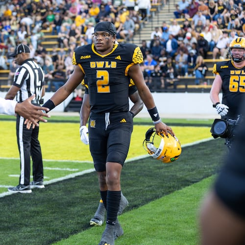 Amari Odom threw for a school-record five touchdowns in Kennesaw State's win over Missouri State on Nov. 22, 2025, (Raegan Armstrong - Kennesaw State)