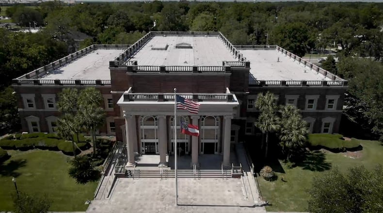 The Glynn County Courthouse in Brunswick. (Ryon Horne / rhorne@ajc.com)