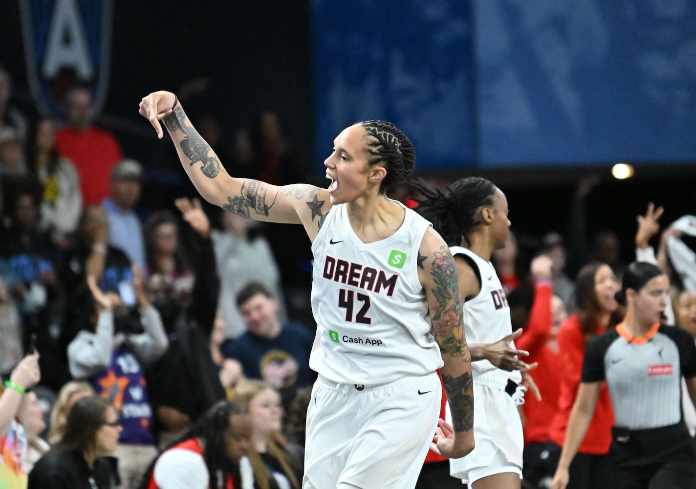 Exhibition game between Atlanta Dream and Indiana Fever