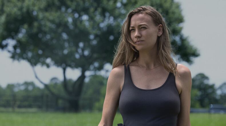 Yvonne Strahovski as Maggie Chenoweth in Peacock's "Teacup." Photo Credit: Mark Hill/PEACOCK