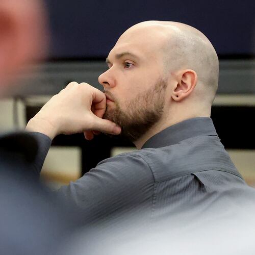 Defendant Tanner Horner listens during the punishment phase of his capital murder trial Tuesday, May 5, 2026, at the Tim Curry Criminal Justice Center in Fort Worth, Texas. (Amanda McCoy/Star-Telegram via AP)