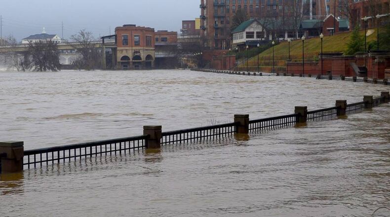 The volume and height of the water have fluctuated since record-keeping began in the Columbus area in 1929, according to data from the U.S. Geological Survey archives and current monitors at the 14th Street bridge. (Photo Courtesy of Mike Haskey)