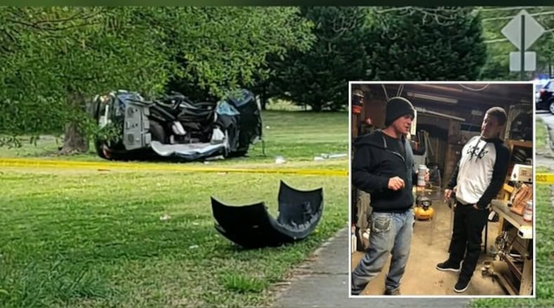 Two Cobb County fathers died Sunday when they were hit by a vehicle on Floyd Road at Bates Drive in Austell.