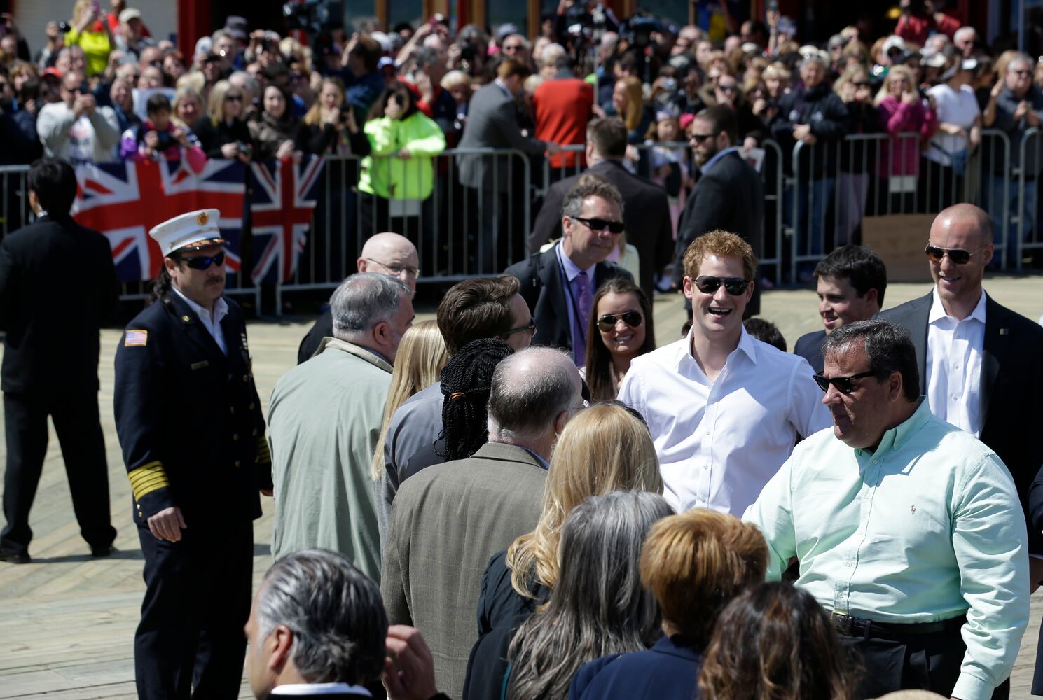 Royal visits state's storm-damaged coastline, May 14, 2013.