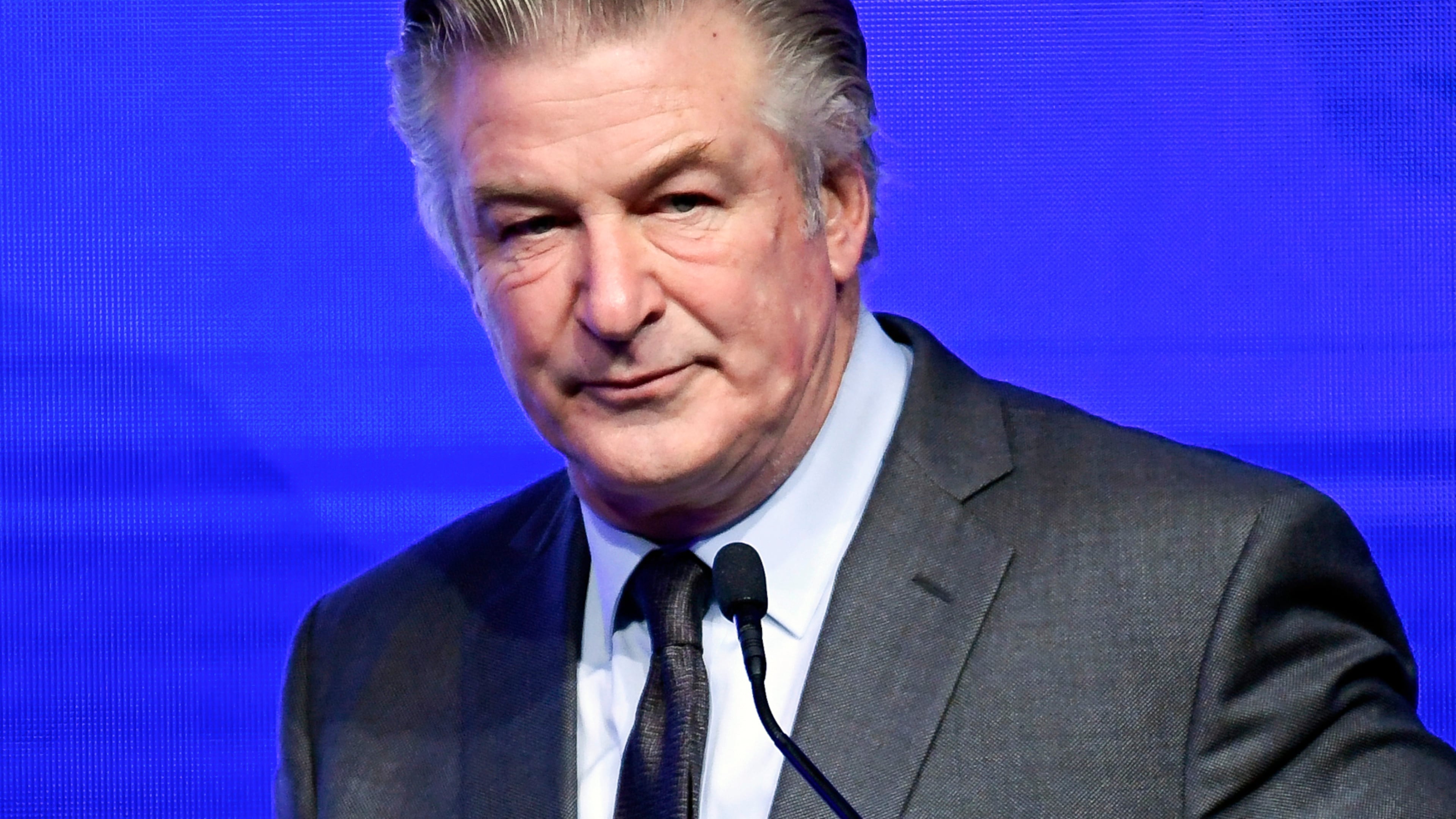 FILE - Alec Baldwin emcees the Robert F. Kennedy Human Rights Ripple of Hope Award Gala at New York Hilton Midtown on Dec. 9, 2021, in New York. (Photo by Evan Agostini/Invision/AP, File)