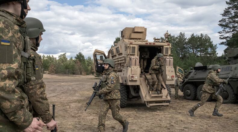 More than half of likely GOP voters in the latest Atlanta Journal-Constitution poll oppose devoting more economic and military support to Ukraine, with 43% saying they are “strongly” against it. Only about one-fifth of Republicans who solidly support the aid. (Mauricio Lima/The New York Times)