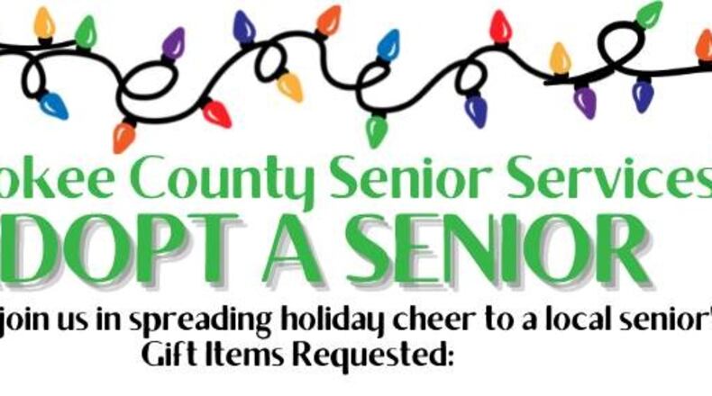 Beginning Oct. 17, donations will be accepted from those who want to Adopt a Senior for the holidays. (Courtesy of Cherokee County)