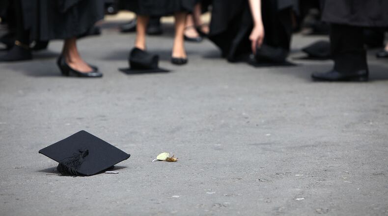 Fulton County Schools released its 2023 graduation schedule.  (Photo by Christopher Furlong/Getty Images)