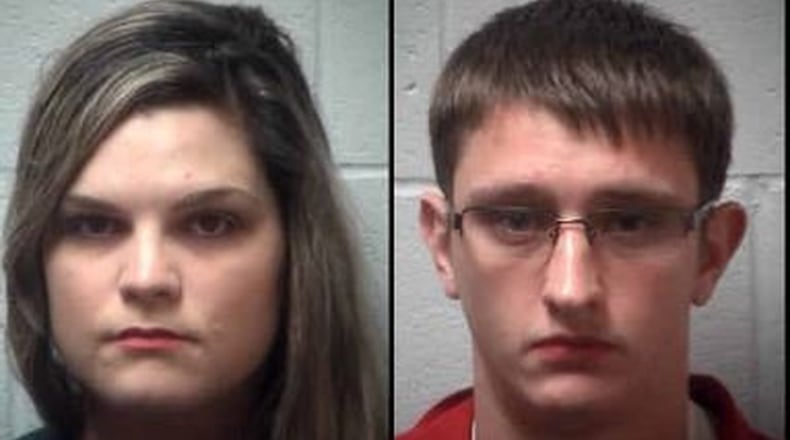 These are the mugshots of Jennifer and Joseph Rosenbaum, the couple charged with murder and child cruelty in the death of a foster child, 2-year-old Laila Marie Daniel. (credit: Henry County Sheriff’s Office)