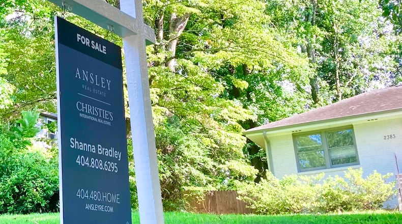 More homes are listed for sale, a good piece of news for prospective buyers. Here, a home for sale in Decatur.