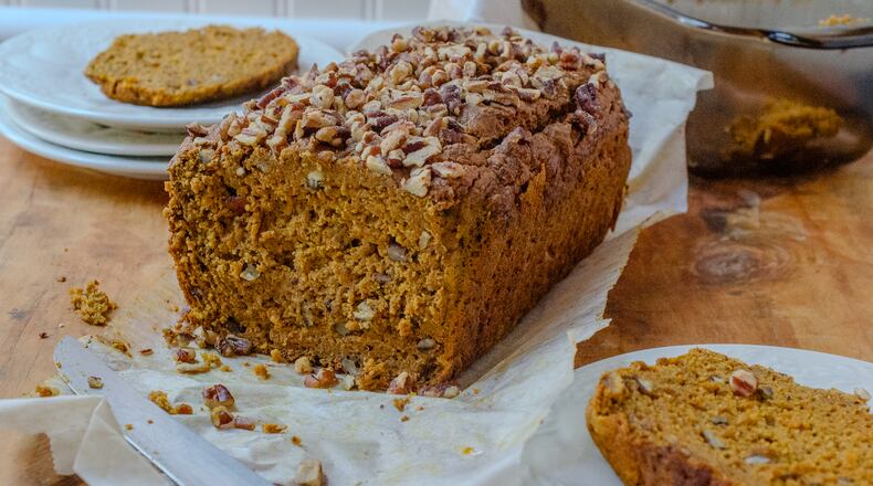 Sweet Potato Breakfast Bread is a hearty, healthy addition to the morning meal. (Virginia Willis for The Atlanta Journal-Constitution)