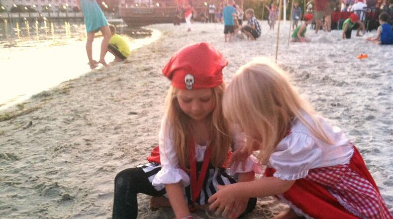 Parenting blogger Kristen Howerton shared this photo of her kids playing near where the gator attack occurred.