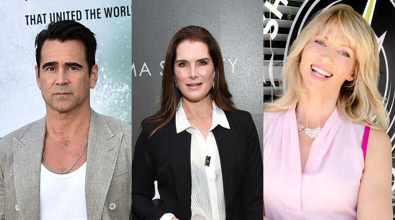 Colin Farrell in Amazon's movie "Thirteen Lives," Brooke Shields joins truTV's "Impractical Jokers" and Debbie Gibson joins CBS's "Celebrity Renovation." AP PHOTOS/PUBLICITY PHOTO