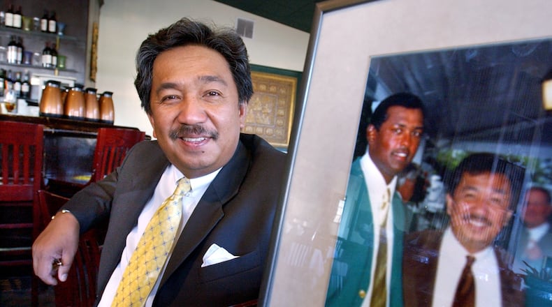Atlanta restauranteur Charlie Niyomkul was friends with golfer Vijay Singh. Niyomkul and his wife prepared the champion's dinner at the Masters Tournament for Singh after the golfer won in 2000. RICH ADDICKS/STAFF