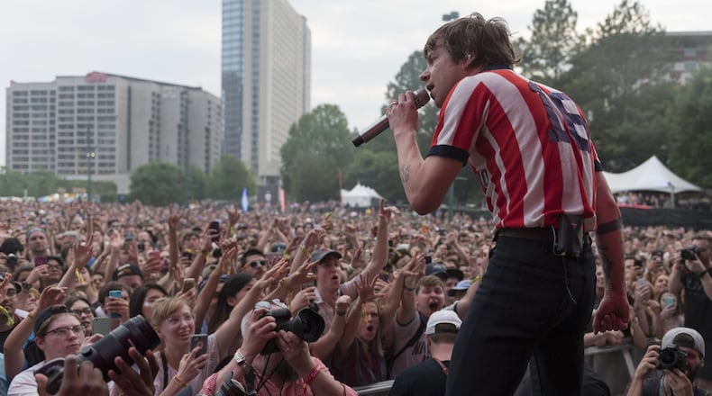 Cage the Elephant performed during the Shaky Knees Music Festival in 2017 and will return this year. (DAVID BARNES / DAVID.BARNES@AJC.COM)