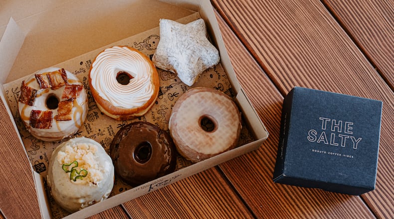 A variety of doughnuts from The Salty, opening its first metro Atlanta location in May 2023. / Courtesy of The Salty
