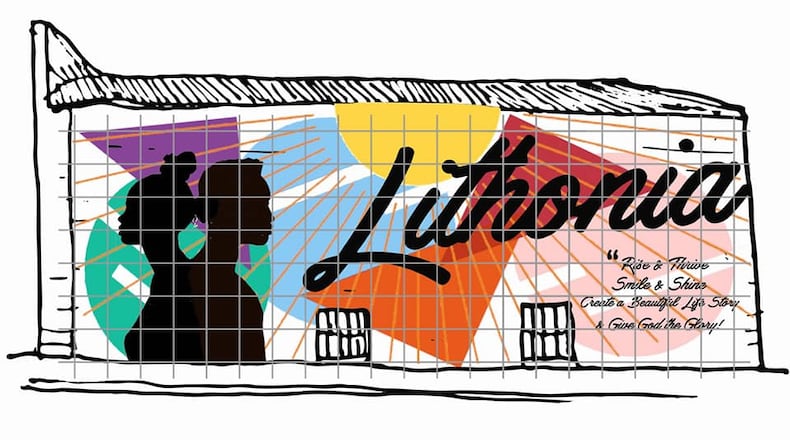 The design for the full mural.