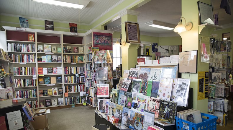 Books line the shelves at Charis Books and More in Atlanta’s Little Five Points community. The independent bookstore sells new and used books in a variety of topics. (ALYSSA POINTER/ALYSSA.POINTER@AJC.COM)