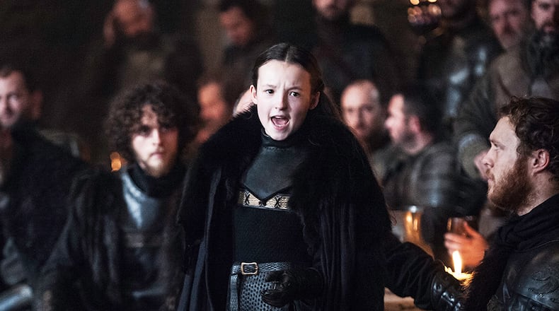 Lyanna Mormont, Lady of Bear Island, in the hit HBO show, "Game of Thrones."