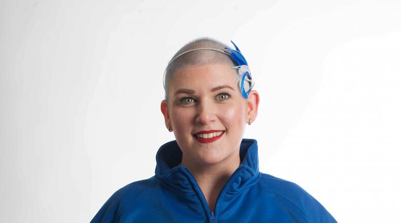 Heather Schiller of Peachtree Corners is the face of Fight Colorectal Cancer's new PSA to run in Times Square throughout March during National Colorectal Cancer Awareness Month. Image credit: Travis Howard