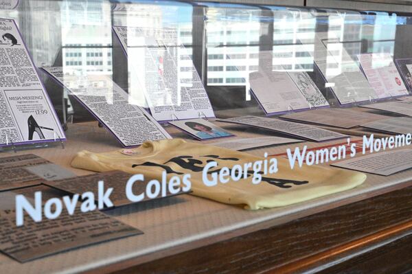 Picture shows items from The Donna Novak Coles Georgia Women's Movement Archives at Georgia State University Library in Atlanta on Wednesday, February 24, 2021. (Hyosub Shin / Hyosub.Shin@ajc.com)