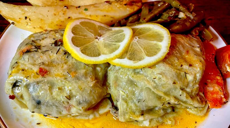 Lahanodolmades is on the menu at Taste of Greece. /
Angela Hansberger for The Atlanta Journal-Constitution