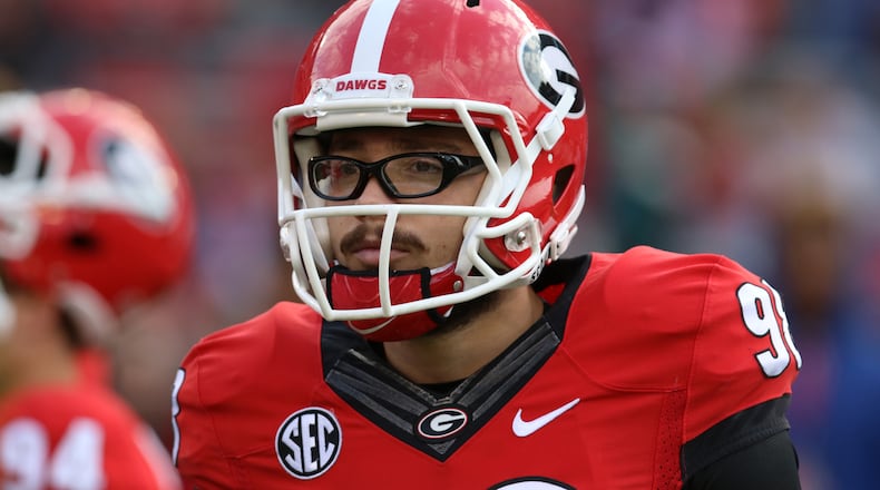 Georgia kicker Rodrigo Blankenship.