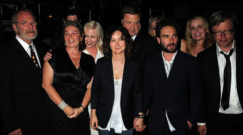 SANTA MONICA, CA - JUNE 08: The cast of "Roseanne" after acceptiong the Innovator award backstage at the 6th Annual "TV Land Awards" held at Barker Hangar on June 8, 2008 in Santa Monica, California. (Photo by Jeff Kravitz/FilmMagic)